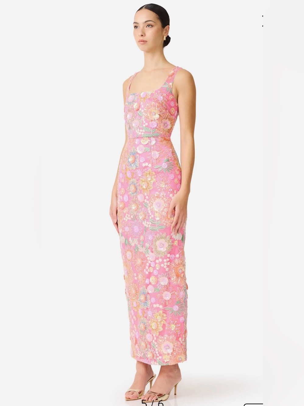 ELLIATT Nathalie Sequin floral gown. Size XS. Worn once. New season!! - Picture 3 of 10